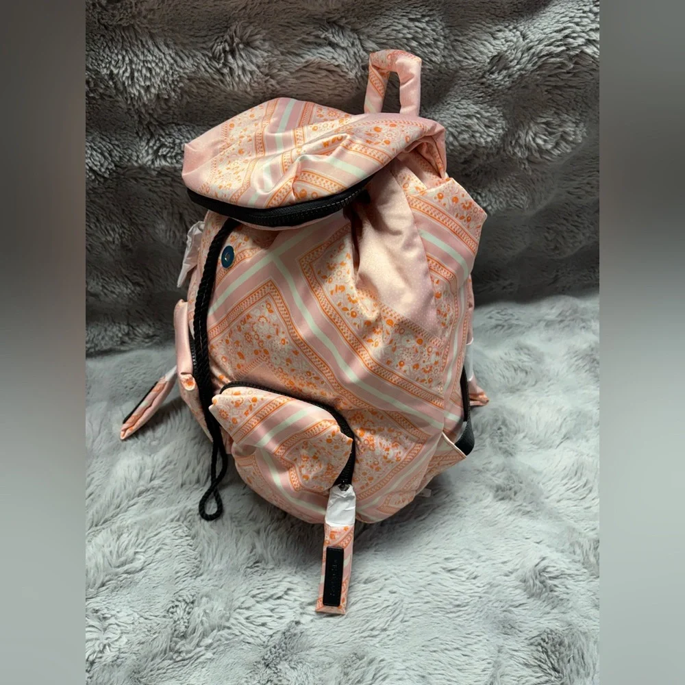 See By Chloe Joy Rider Bandana-Print Backpack in Fallow MSRP $380